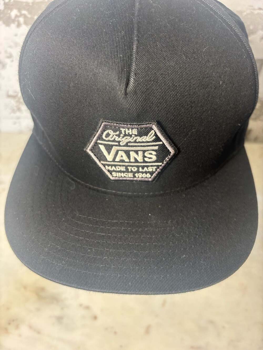 NWOT Vans Made To Last Since 1966 The Original Black Hat Cap SnapBack Skate 90s